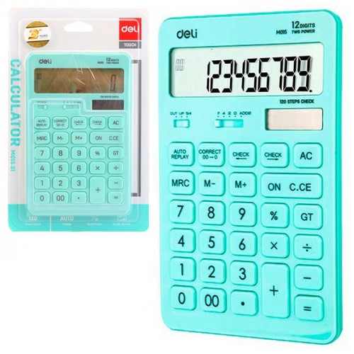 Калькулятор настольный Touch, голубой 12-разр.